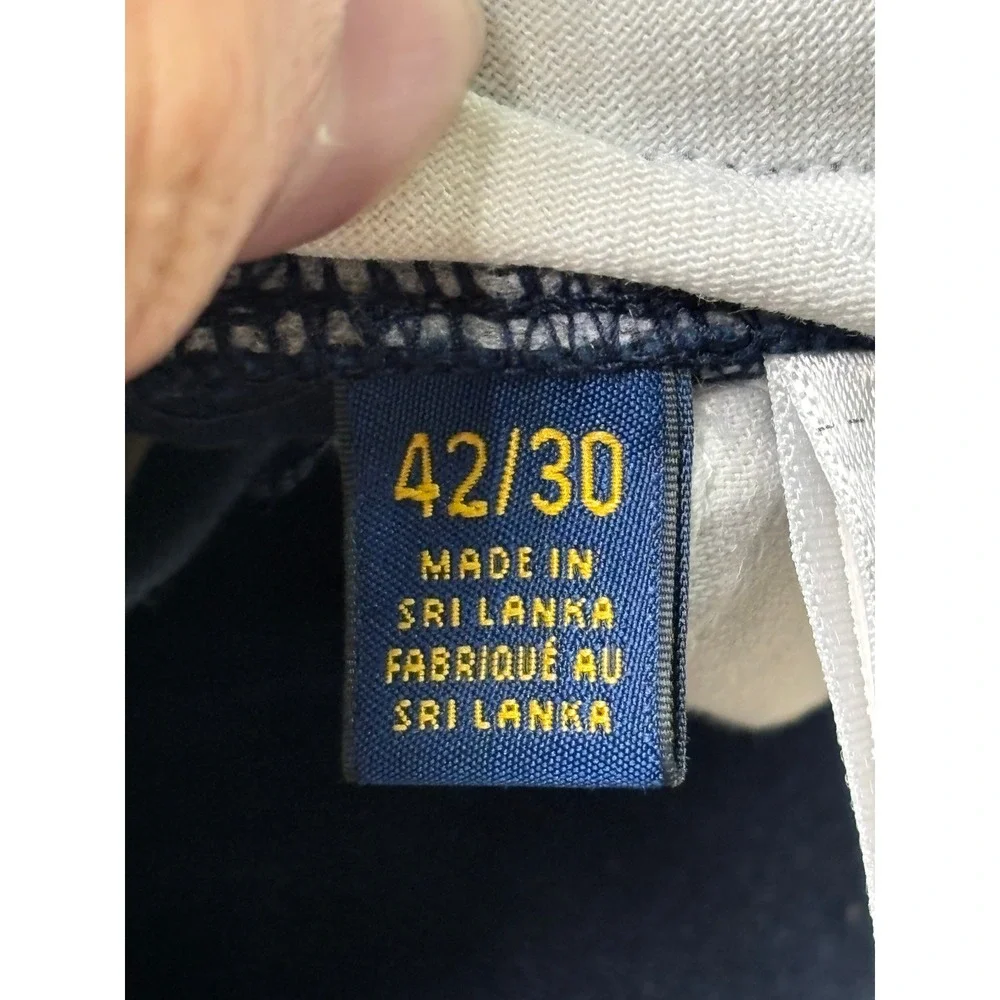 Polo‎ Ralph Lauren Mens Classic Fit Chino Pants Navy Blue 100% Cotton 42x27